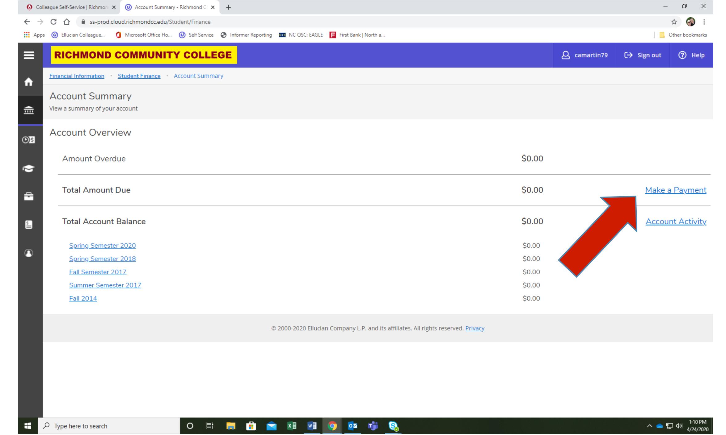 Self Service Instructions