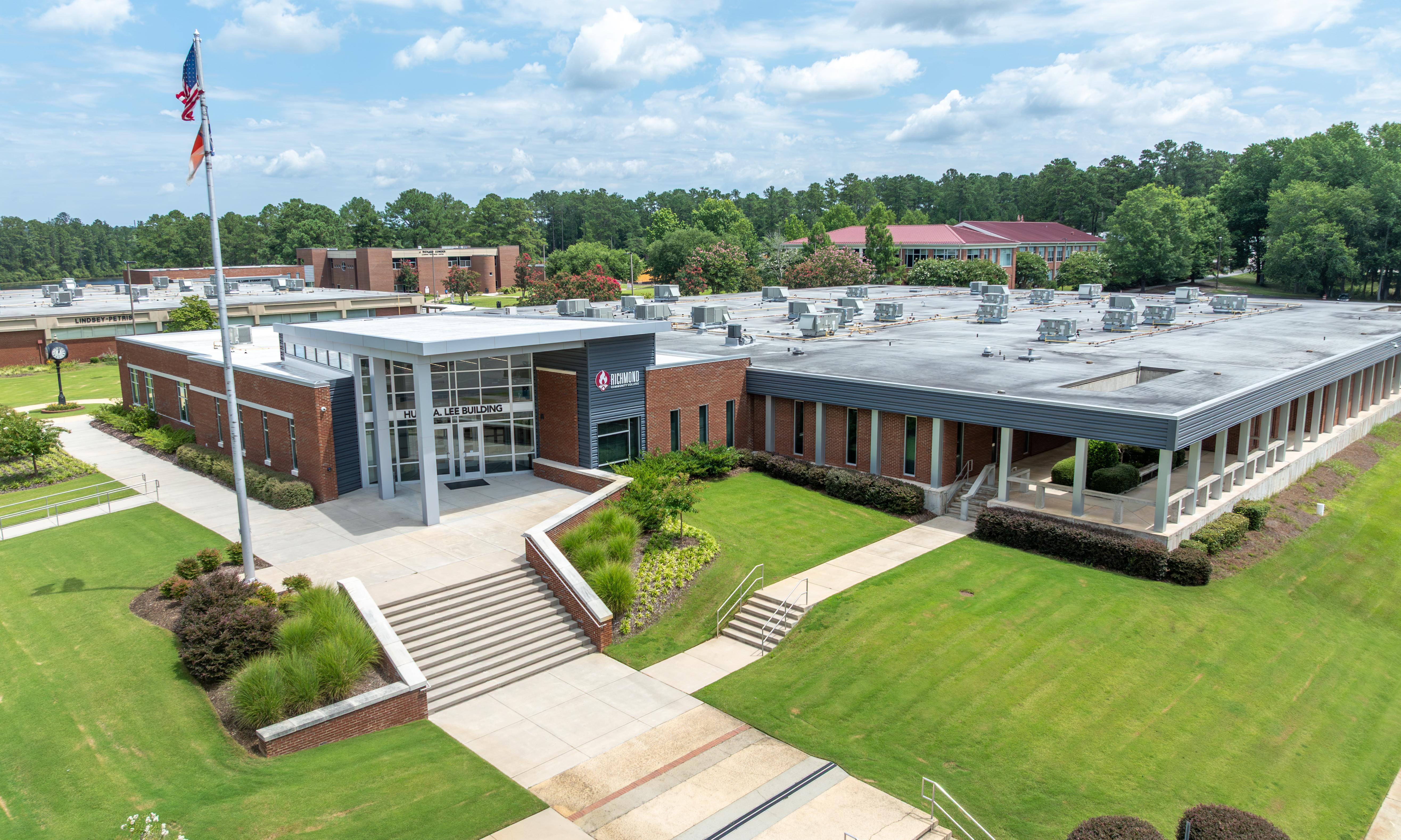 Aerial photo of the Hamlet Campus